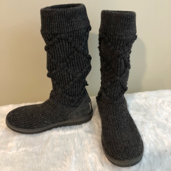 UGG Shoes - Ugg cardigan Cardy sweater boots grey